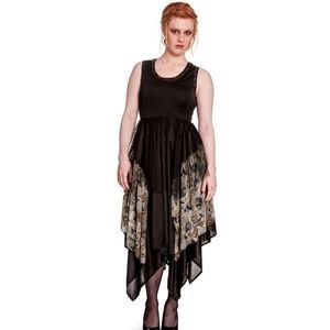 Hell Bunny Spin Doctor Corset Back Poe Dress S